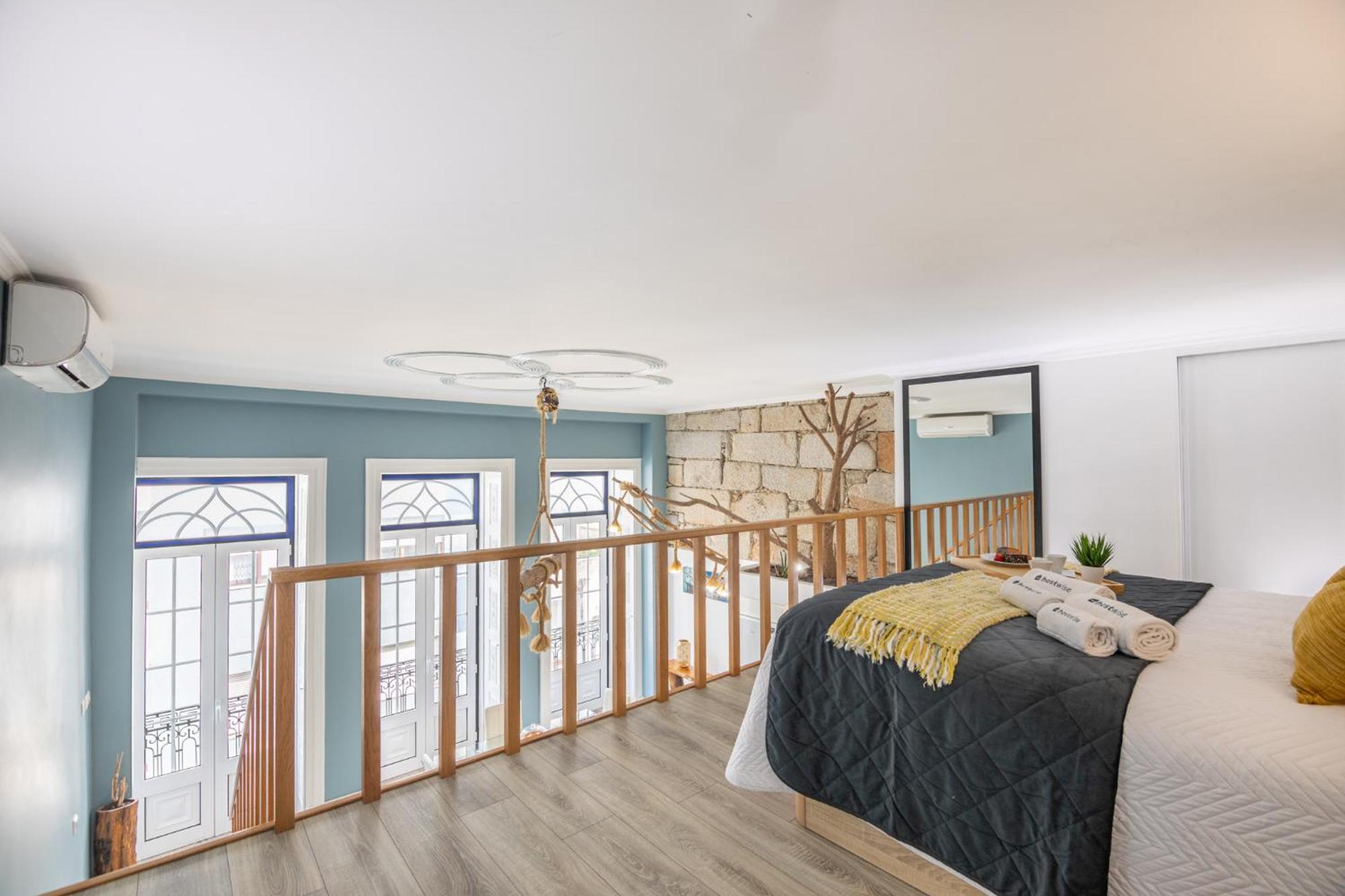 Deluxe Spacious Flats W Mezzanine By Host Wise Apartment ปอร์โต ห้อง รูปภาพ